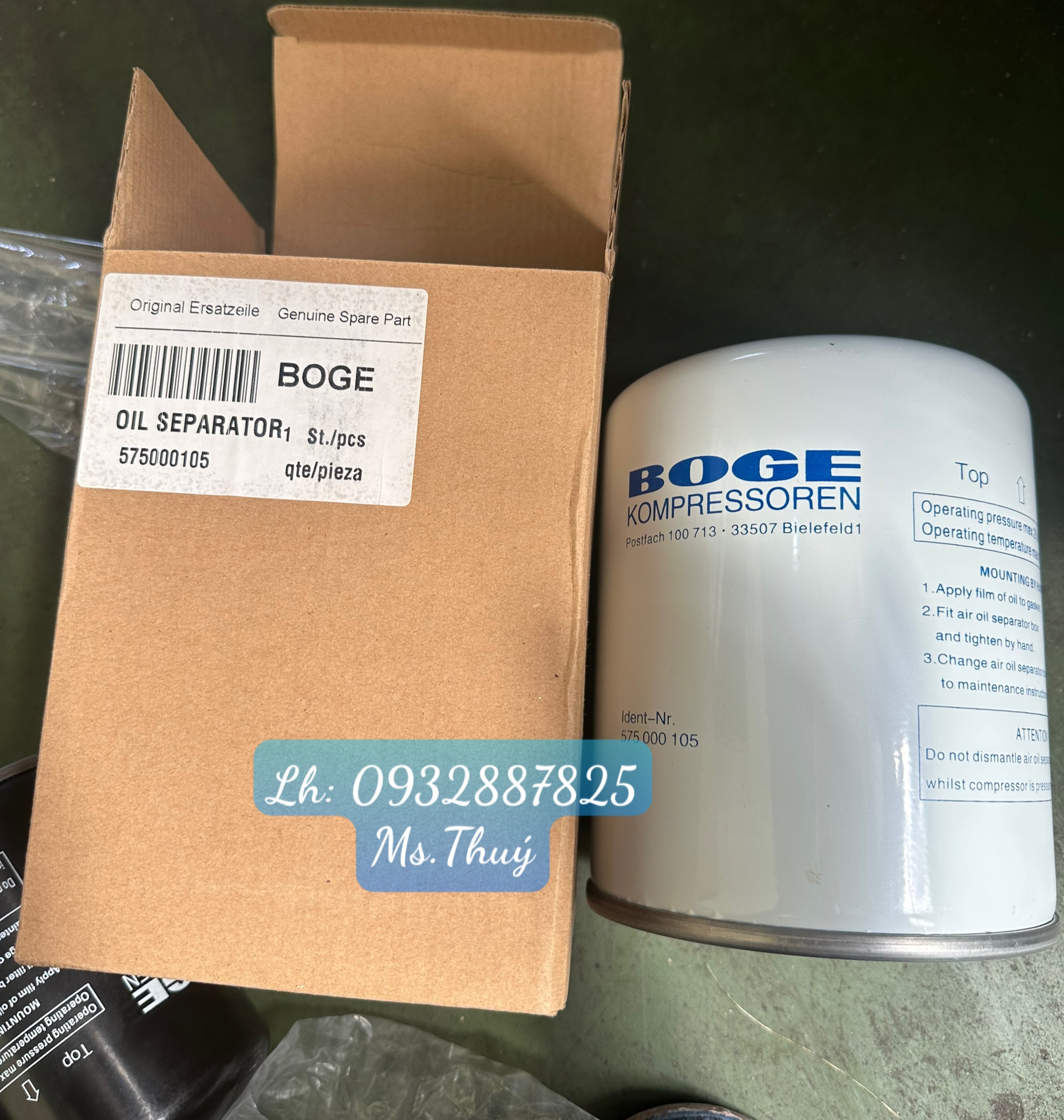 Lọc tách Boge 575000105