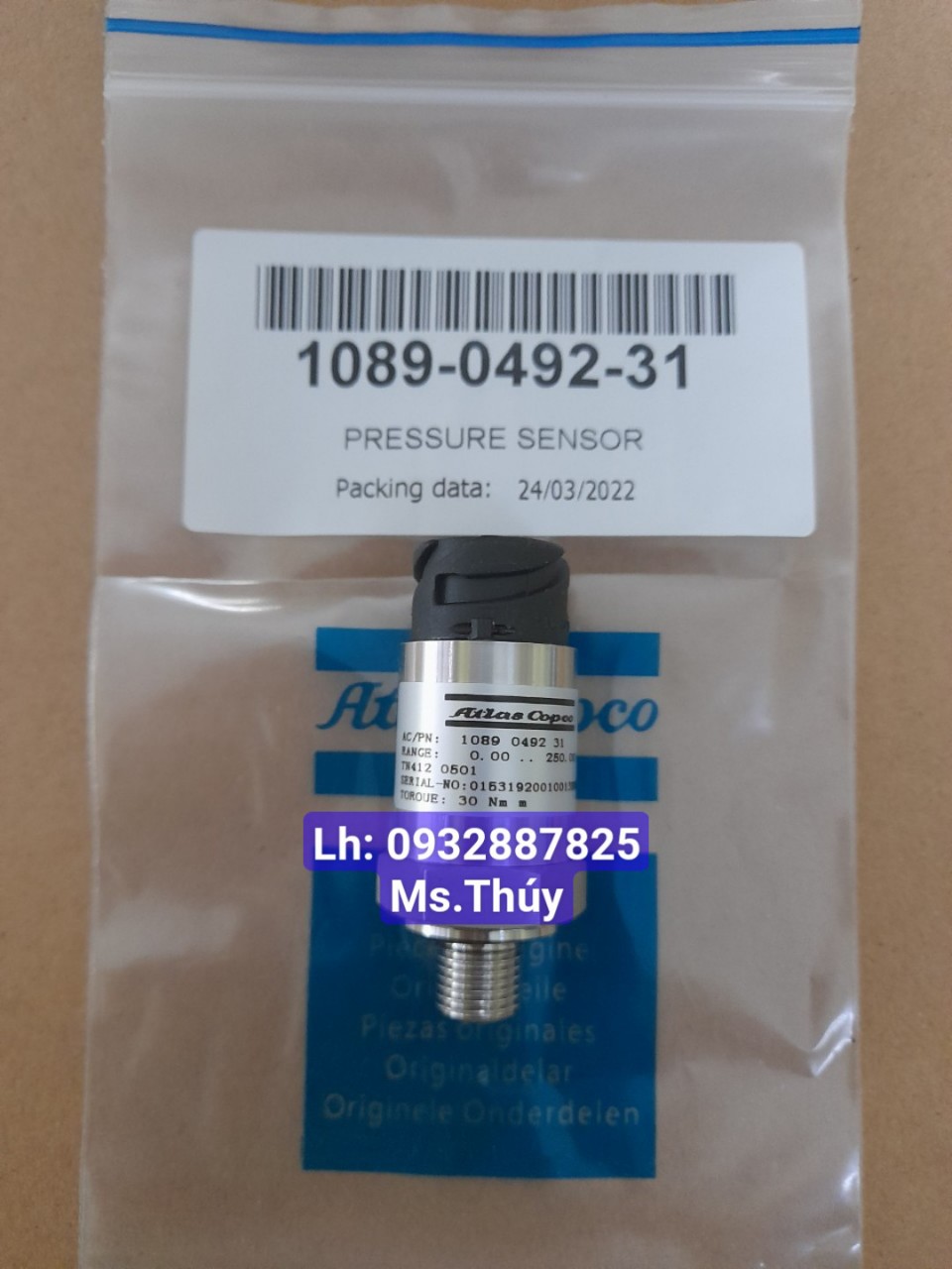 Cảm biến áp suất Atlascopco 1089049231