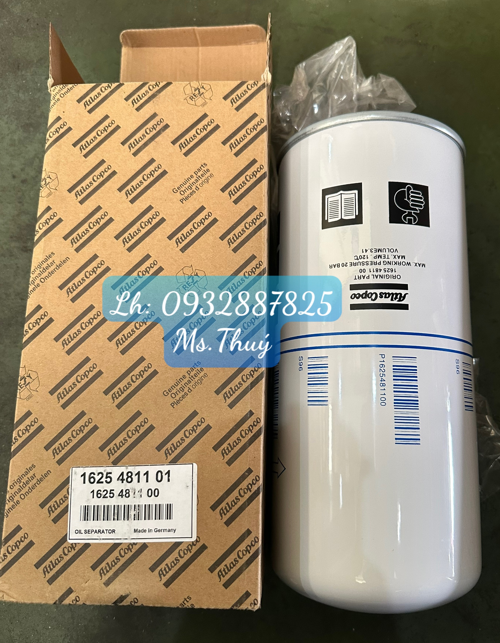 Lọc tách Atlascopco 1625481100 / 1625481101