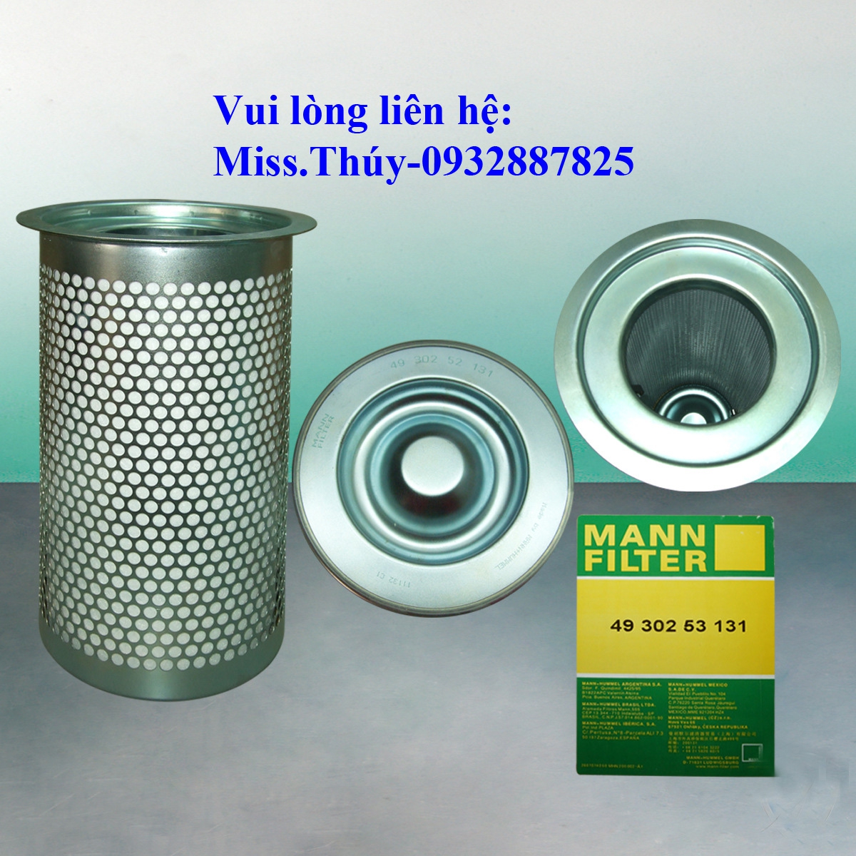 Lọc tách Mann 4930253131